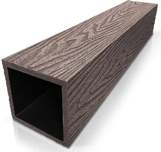 Столб ДПК 3D GardenParkett фактура дерева Венге купить в Красном Холме