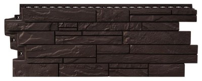 Фасадная панель Grand Line Скала Стандарт Шоколадный (коричневый)