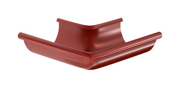 Водосток Aquasistem, система 150x100 - Угол желоба, наружный 90° RR 29 Бургундский купить в Красном Холме