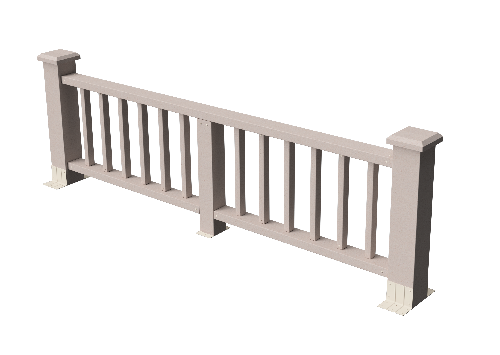 Ограждения декоративное ДПК GRINDERDECO Троя выбеленный дуб купить в Красном Холме