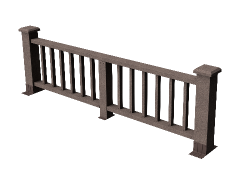 Ограждения декоративное ДПК GRINDERDECO Троя венге купить в Красном Холме