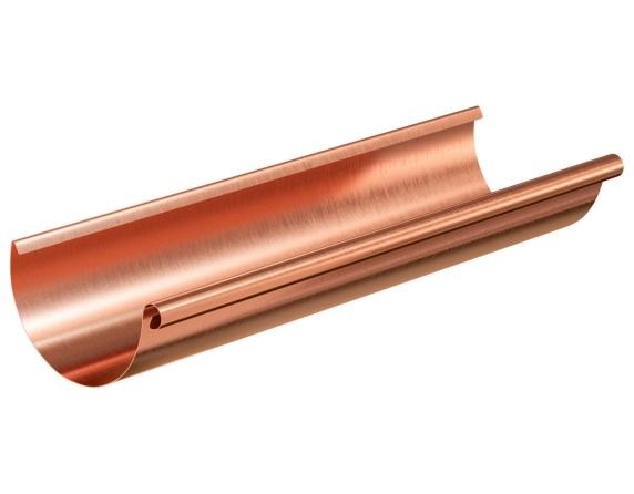 Водосток Aquasistem, система 150/100 - Желоб водосточный медный 3 метра купить в Красном Холме