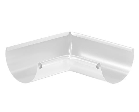 Водосток Aquasistem, система 125x90 - Угол желоба, внутренний 90° RR 20 Белый купить в Красном Холме