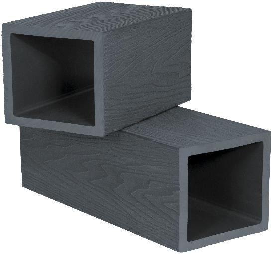 Столб опорный Polivan SINGARAJA 3D фактура дерева, чёрный купить в Красном Холме