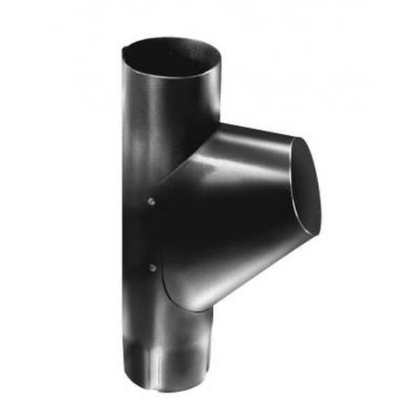 Водосток Grand Line 125x90 – Тройник RAL 9005 купить в Красном Холме