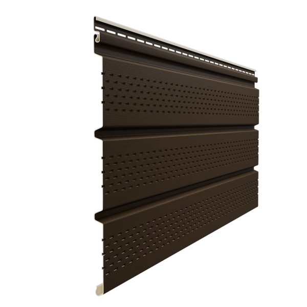 Софит Элит со сплошной перфорацией Коричневый (темный дуб) купить в Красном Холме
