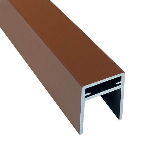 П-профиль Алюминиевый EasyDecking 35x25 Коричневый купить в Красном Холме