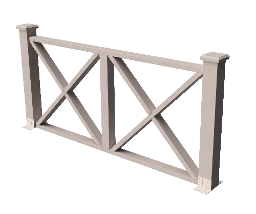 Ограждения декоративное ДПК GRINDERDECO Тауэр выбеленый дуб купить в Красном Холме