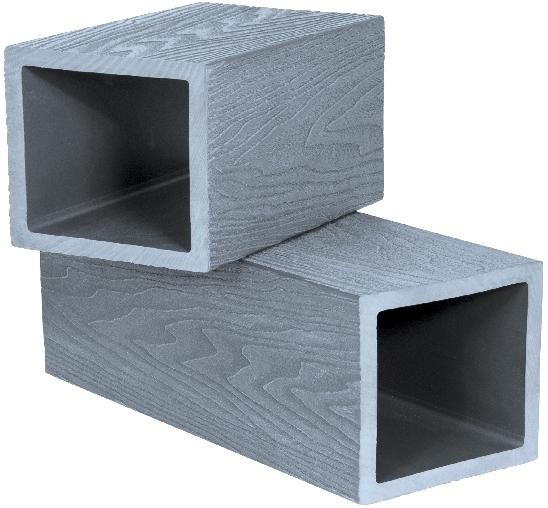 Столб опорный Polivan SINGARAJA 3D фактура дерева, серый купить в Красном Холме