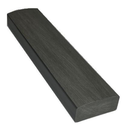 Лавочный брус Ecodecking Некст полнотелый брашированный 70х35 графит (под заказ) купить в Красном Холме