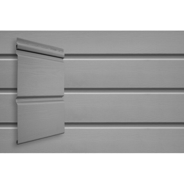 Виниловый сайдинг Grand Line Double-Брус Серый купить в Красном Холме