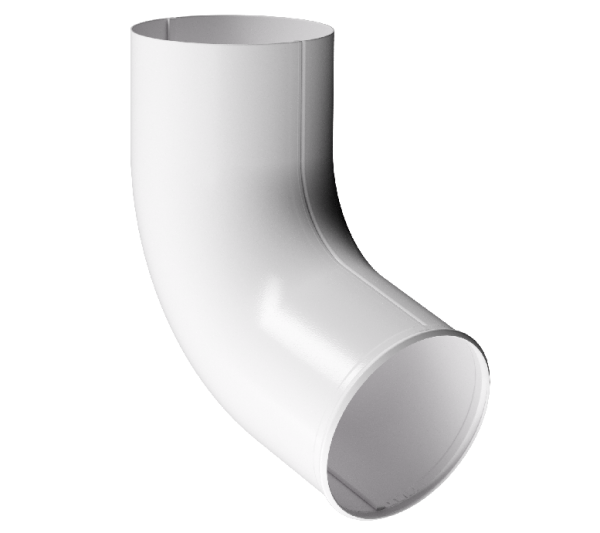 Отвод трубы D90 Döcke STAL PREMIUM Пломбир, (RAL 9010) купить в Красном Холме