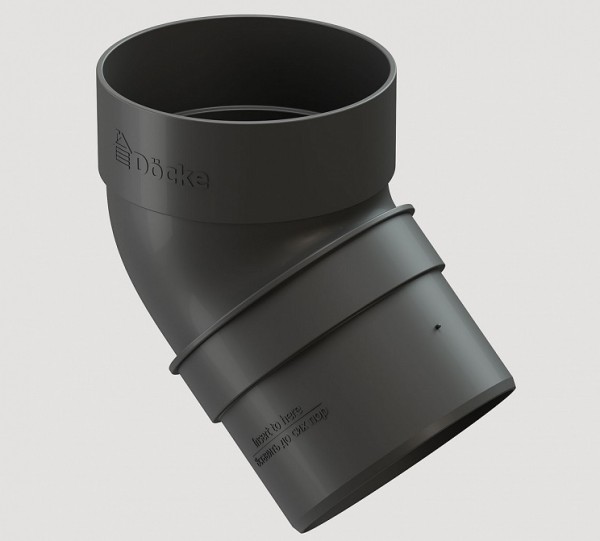 Колено 45˚ПВХ Docke STANDART серый купить в Красном Холме