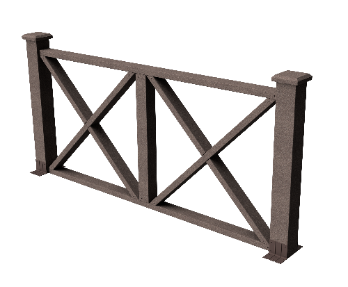 Ограждения декоративное ДПК GRINDERDECO Тауэр венге купить в Красном Холме