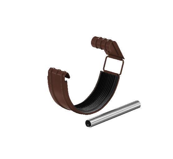 Водосток Aquasistem, система 125x90 - Соединитель желоба с резиновым уплотнителем RAL 8017 Коричневый купить в Красном Холме