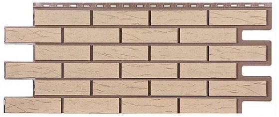 Фасадная панель T-Сайдинг-Кирпич Саман Пустынный купить в Красном Холме