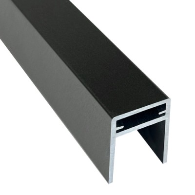 П-профиль Алюминиевый EasyDecking 35x25 Черное дерево