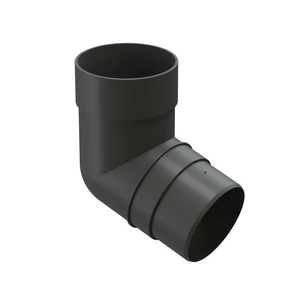 Колено 72˚ для водосточной трубы Docke Premium Графит купить в Красном Холме