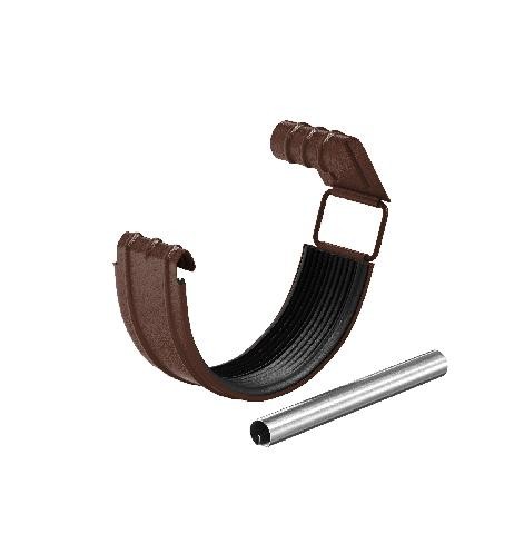 Водосток Aquasistem, Система 150/100 - Соединитель желоба с резиновым уплотнителем RAL 8017 Коричневый matt купить в Красном Холме