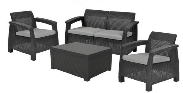 Комплект Corfu box set со столиком-ящиком для подушек (Европа) купить в Красном Холме