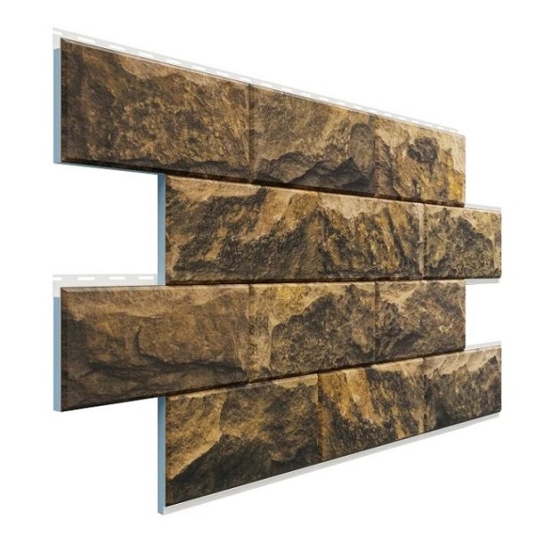 Фасадная термопанель Доломит Дагестанский камень Тигровый глаз купить в Красном Холме