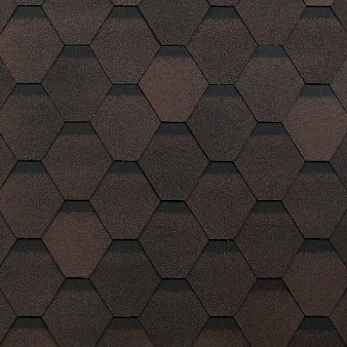 Гибкая черепица Shinglas, коллекция Оптима – Коричневый купить в Красном Холме