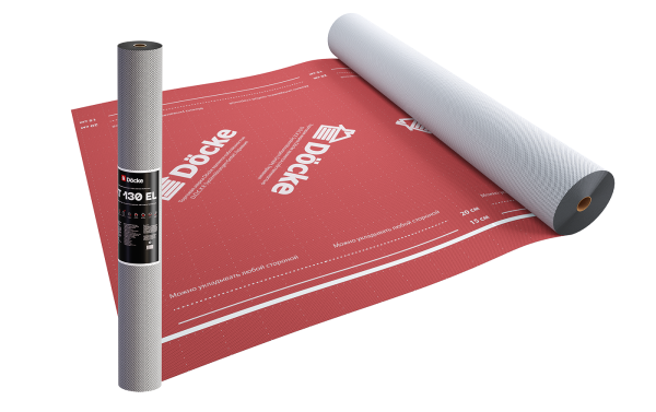 Супердиффузионная мембрана Docke, АT 130 EL трёхслойная, (универсальная с клеевой полосой) купить в Красном Холме