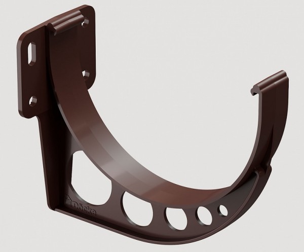 Кронштейн желоба ПВХ Docke STANDART Тёмно-коричневый купить в Красном Холме