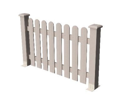 Ограждения декоративное ДПК GRINDERDECO Сежурне выбеленный дуб