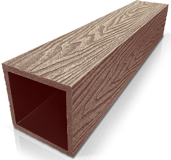 Столб ДПК 3D GardenParkett фактура дерева Светло-коричневый купить в Красном Холме