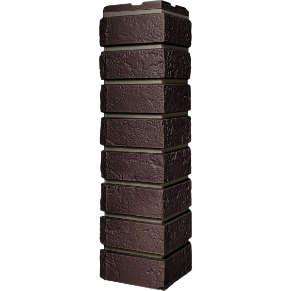 Угол наружный ДАЧНЫЙ Серия Баварский кирпич Темно коричневый купить в Красном Холме