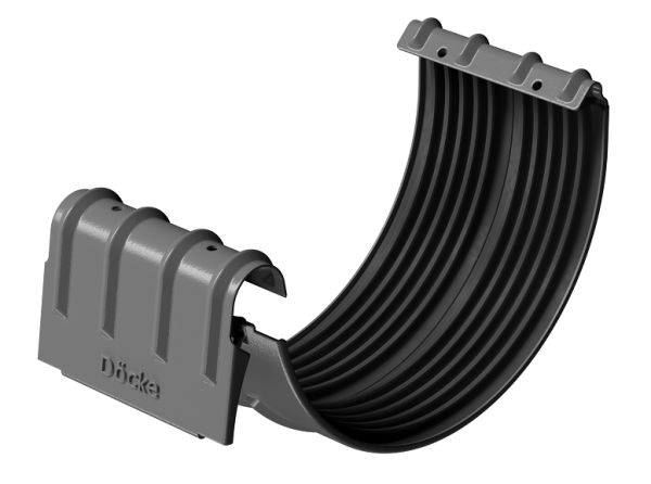 Соединитель желобов D125 Döcke STAL PREMIUM Графит, (RAL 7024) купить в Красном Холме