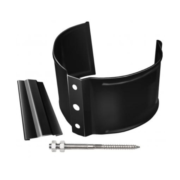 Водосток Grand Line 125x90 – Хомут трубы (на кирпич) RAL 9005 купить в Красном Холме