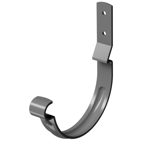 Карнизный крюк короткий (гнутый) D125 Döcke STAL PREMIUM Графит, (RAL 7024) купить в Красном Холме