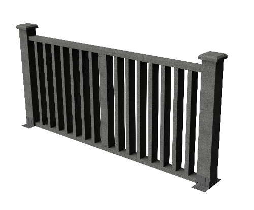Ограждения декоративное ДПК GRINDERDECO Риальто серый базальт купить в Красном Холме