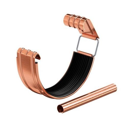 Водосток Aquasistem, система 150/100 - Соединитель желоба с уплотнителем медный купить в Красном Холме