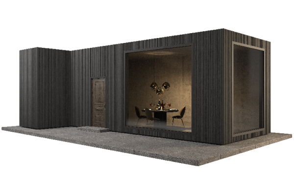 Фасадная панель GRINDERDECO, ДПК,двухсторонняя Серый базальт купить в Красном Холме