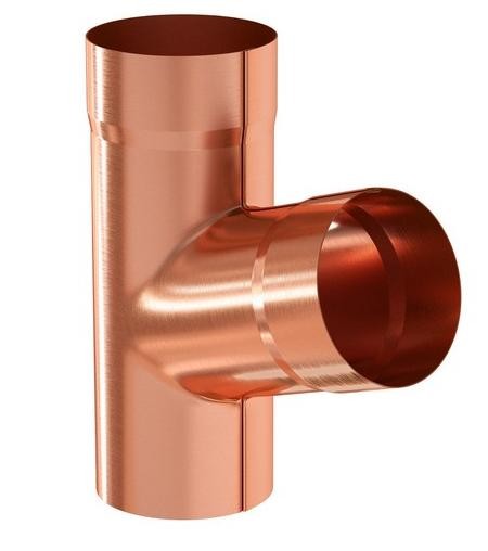 Водосток Aquasistem, система 150/100 - Тройник трубы медный купить в Красном Холме