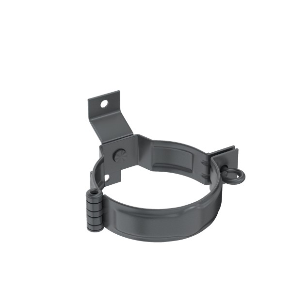 Водосток Aquasistem, система 125x90 - Декоративный хомут трубы под дерево с комплектом крепления RR 23 Маренго купить в Красном Холме