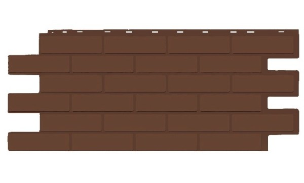 Фасадная панель T-Siding Кирпич Модерн Эко Браун купить в Красном Холме