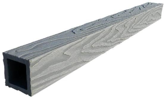 Балясина ДПК 3D GardenParkett фактура дерева Серый купить в Красном Холме