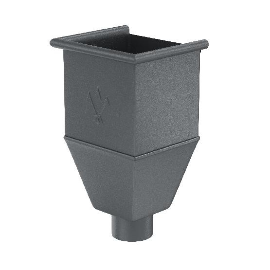 Водосток Aquasistem, Система 150/100 - Воронка_водосборная удлиненая RR 23 Маренго matt купить в Красном Холме