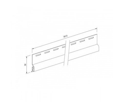 Стартовый профиль для винилового сайдинга VOX STANDART купить в Красном Холме