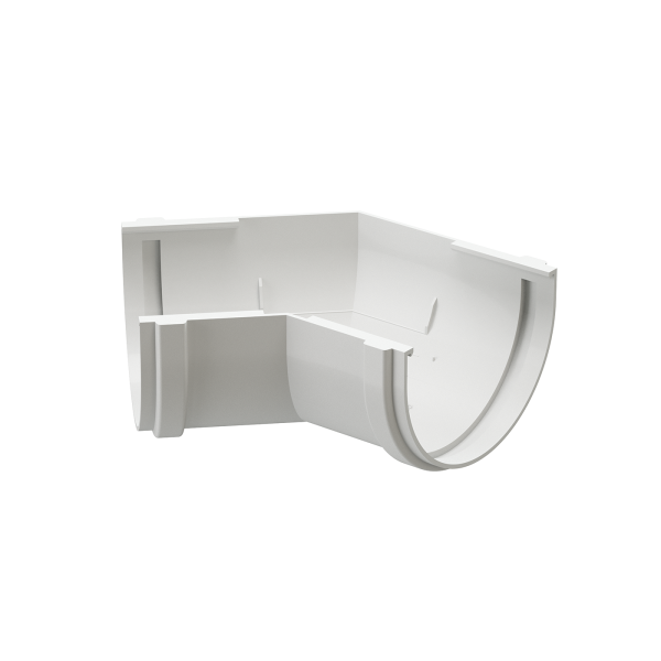 Угол желоба универсал 135˚ Docke Premium ПВХ - Пломбир купить в Красном Холме