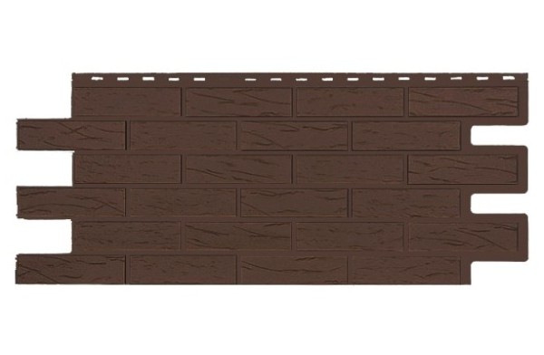 Фасадная панель T-Siding Кирпич Саман Эко Браун купить в Красном Холме