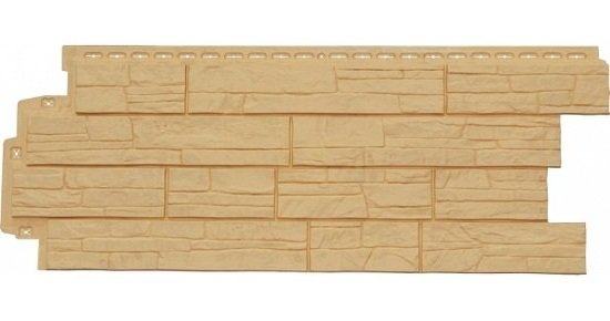 Фасадная панель Grand Line Сланец песочный купить в Красном Холме