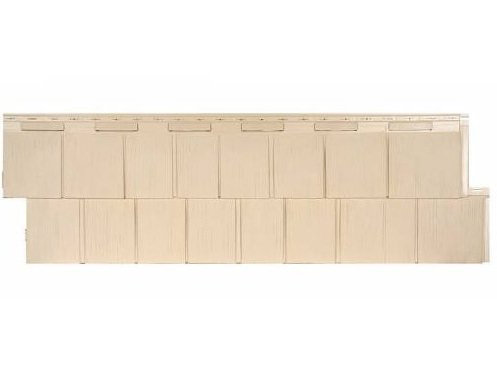 Фасадная панель T-Сайдинг-Щепа пихта ЭКО-1 Желтый купить в Красном Холме