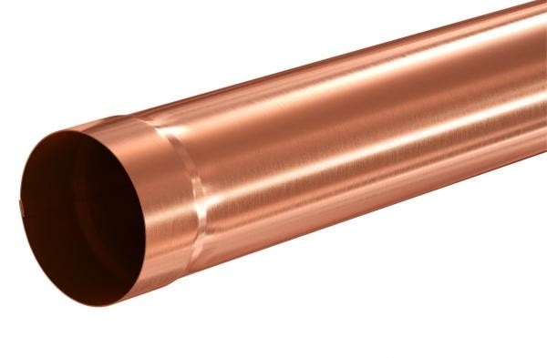 Водосток Aquasistem, система 125x90 - Соединительная труба 1 метр медная купить в Красном Холме