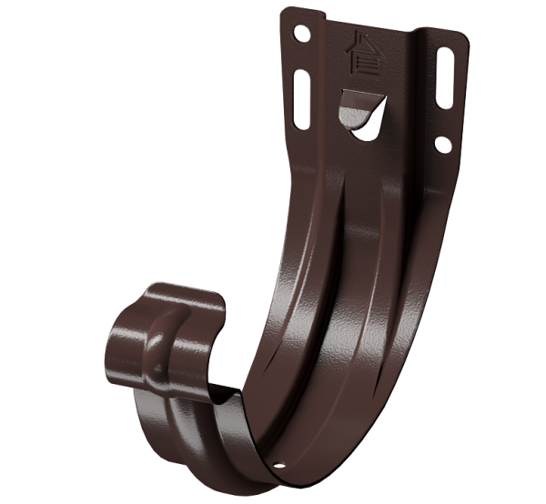Карнизный кронштейн (штампованный) D125Döcke STAL PREMIUM Шоколад, (RAL 8019) купить в Красном Холме