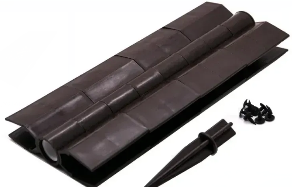 Угловой элемент поворотный, пластиковый от 60° до 300° для доски 300х30 мм из ДПК коричневый Holzhof купить в Красном Холме